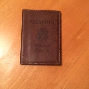 Leather passport case